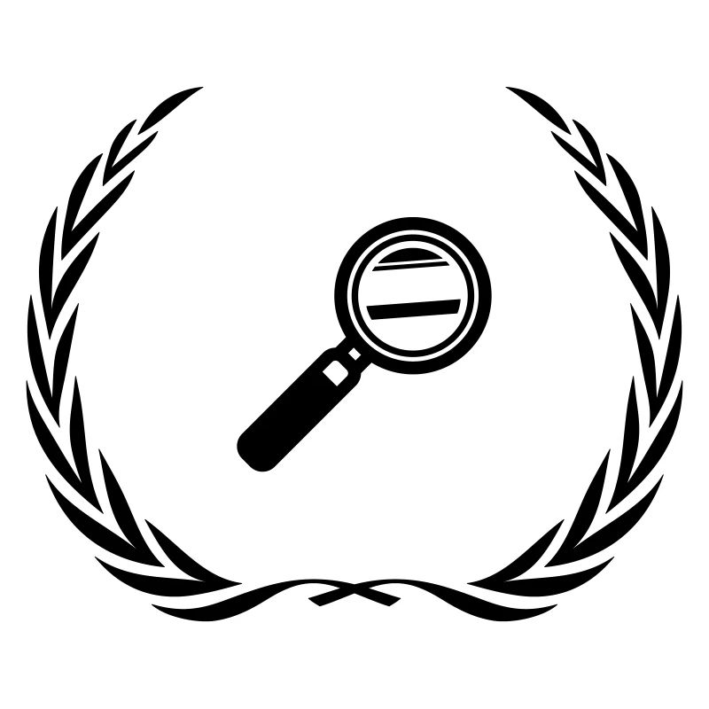 Loupe symbole couronne