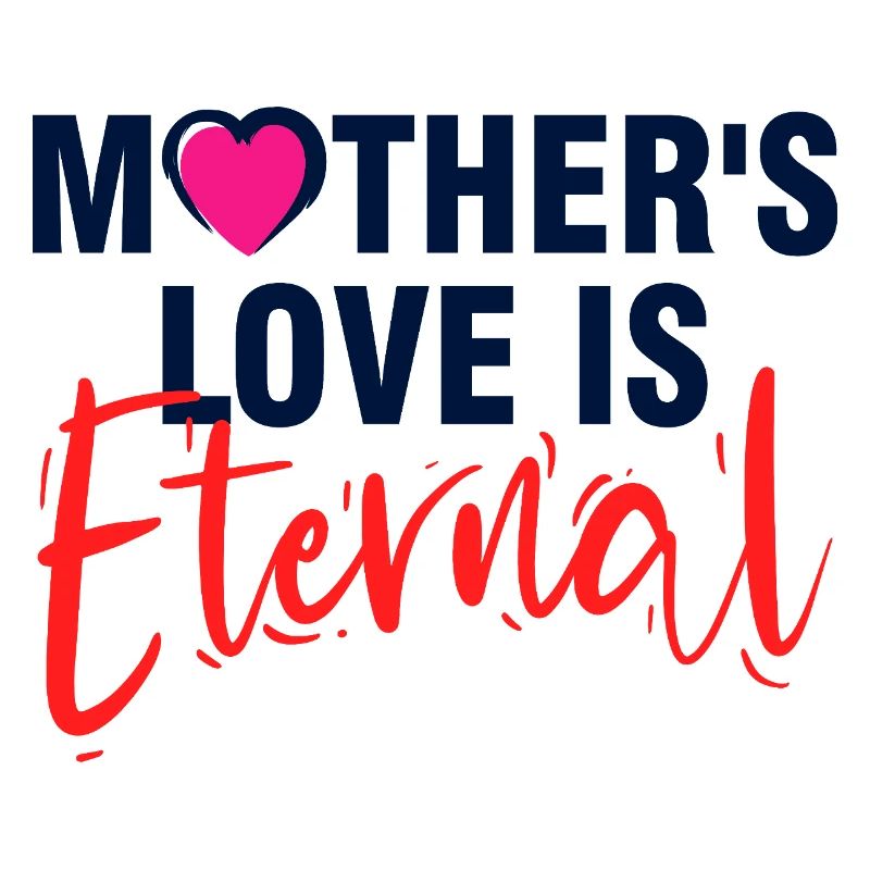 L’amour de la mère est une typographie élégante éternelle