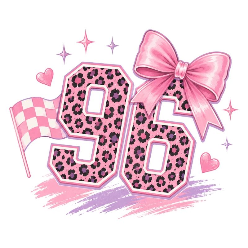 Leopard Pink 96 Glitter