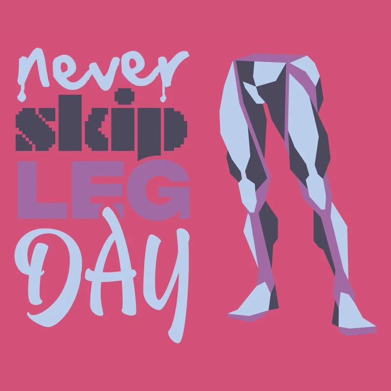 Graphique Never Glid Leg Day