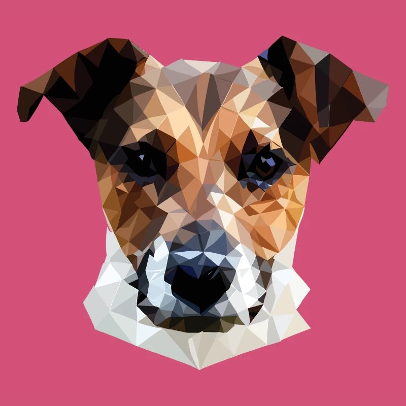 Jack Russell Terrier Chien Polygone