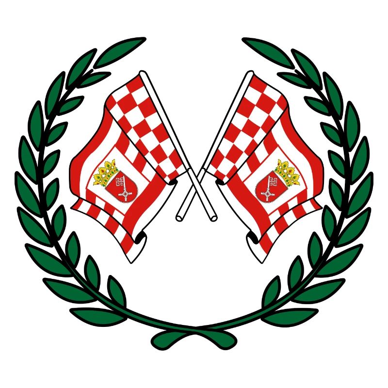 Drapeaux Brême couronne de laurier