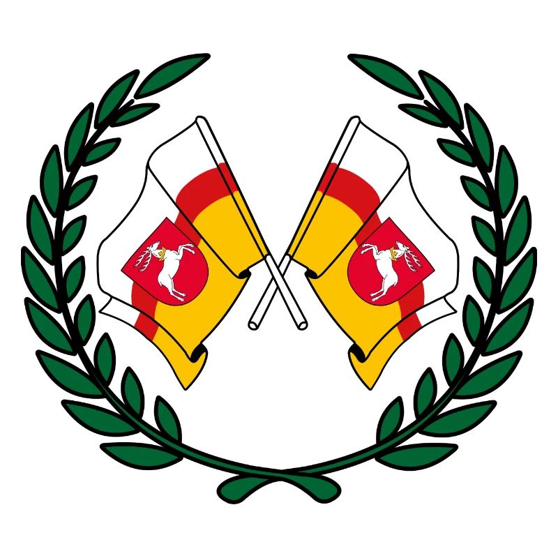 Fahnen Lubin Lorbeerkranz