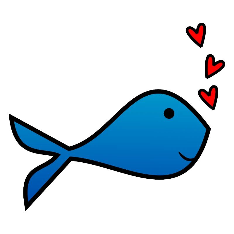 FISCH. VALENTINSTAG. HERZ. ICH LIEBE DICH. ICH LIEBE