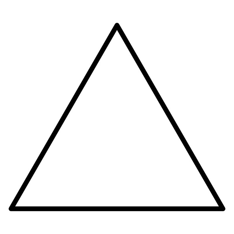 Symbol triangle equilateral