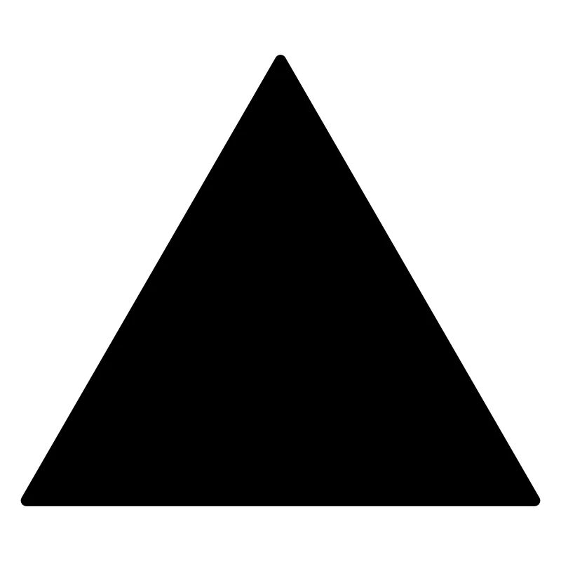 Symbol triangle equilateral black
