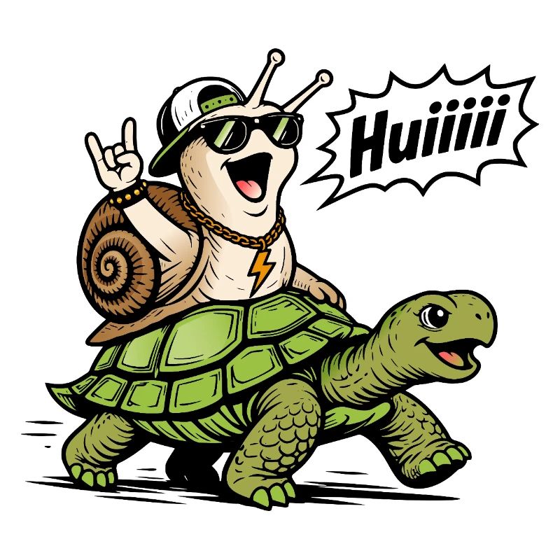 Escargot Rapide sur Tortue