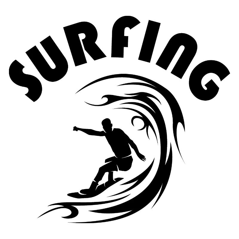 surfing waves surf surfer waves team Logo icon