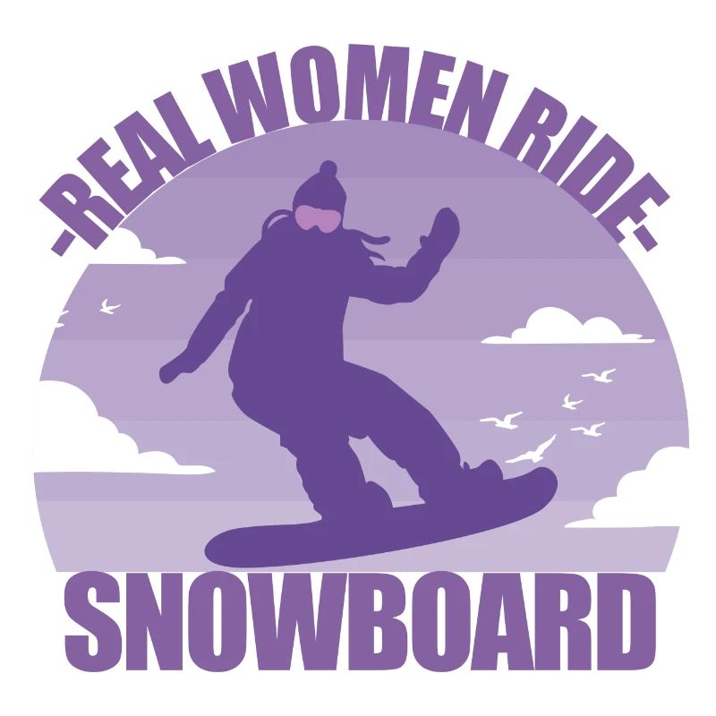 Snowboard Snowboarderin Mädchen Skiurlaub Geschenk