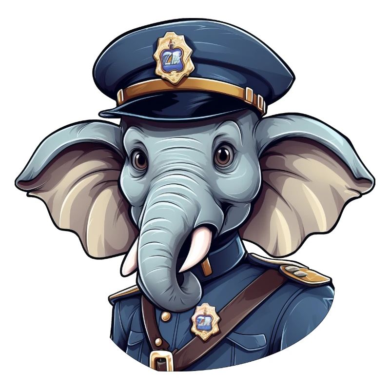 Elephant Policeman