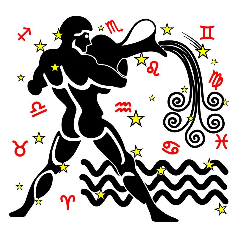 Sternzeichen Stern Logo Wassermann