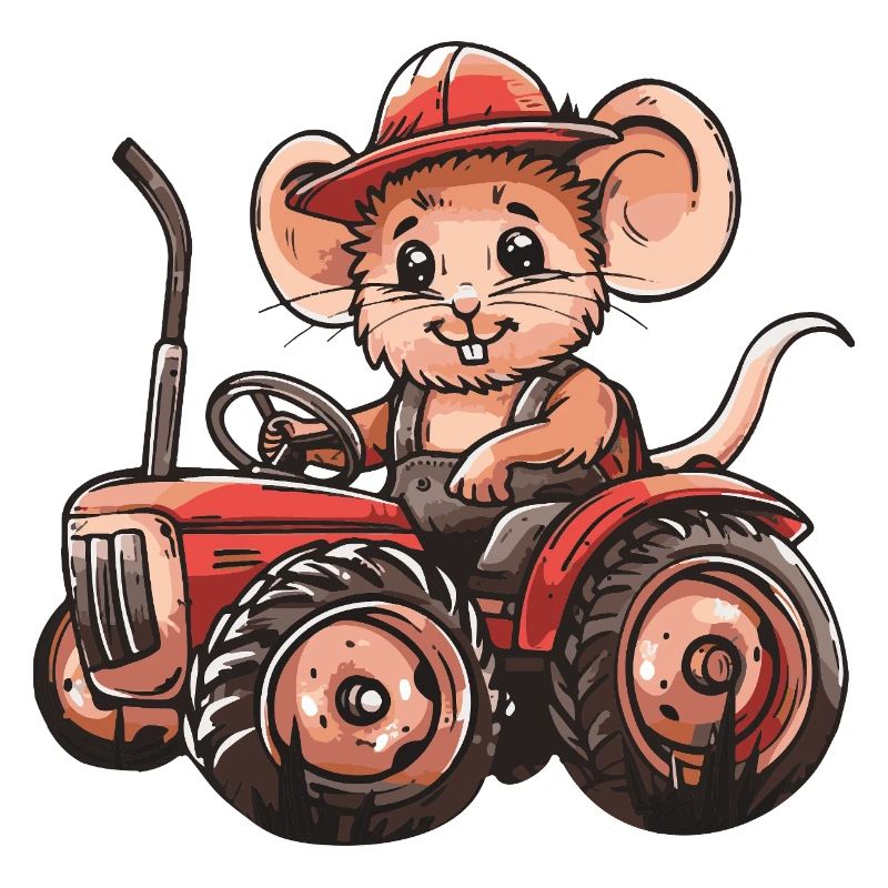 Mouse Tractor Farmer