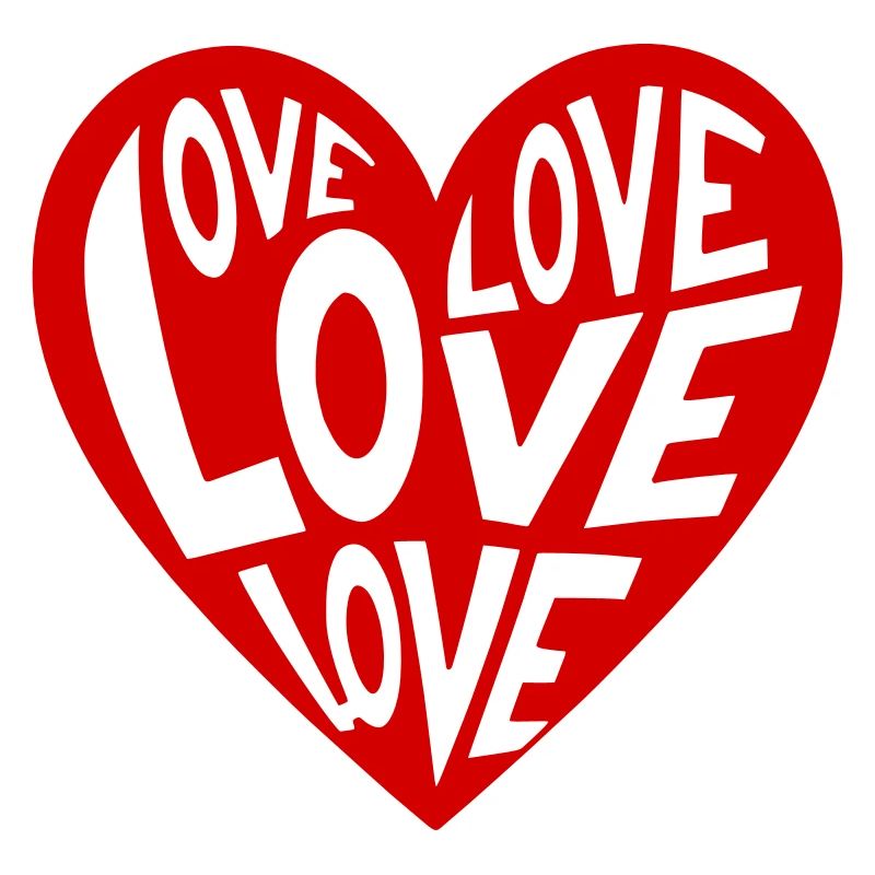 Heart Love Typo Pattern