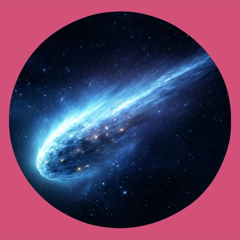 Astronomy Space Comet Streaking Tail