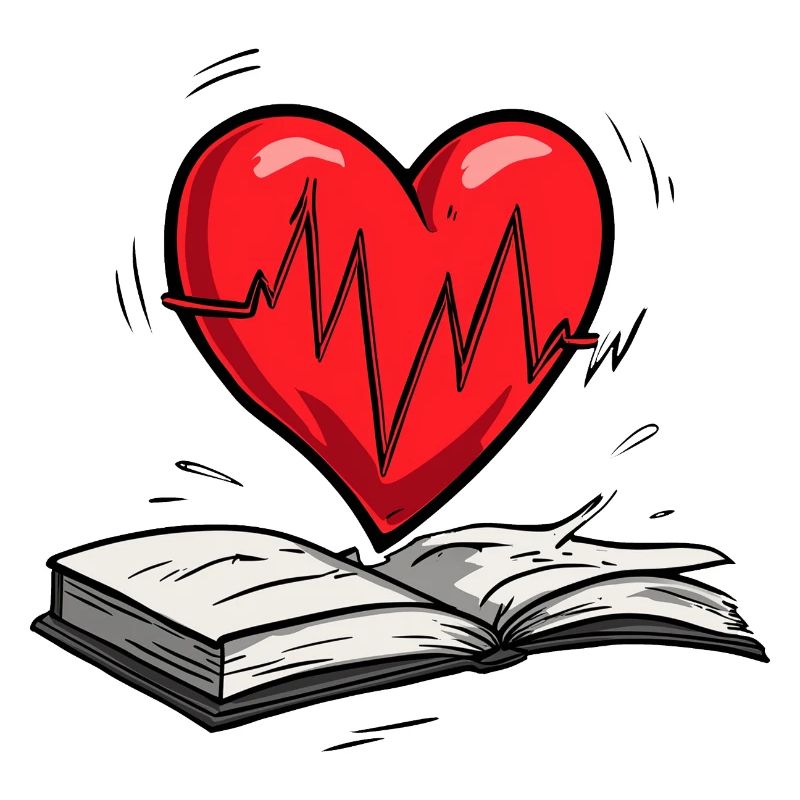 Beating Heart Shaped Book Pulse Design