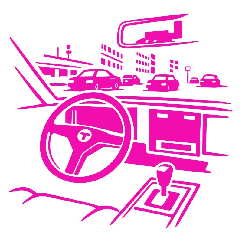 Neon Car Cockpit