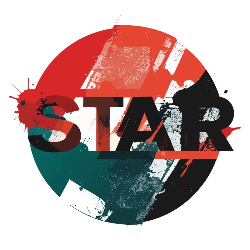 Conception du cercle Star Grunge