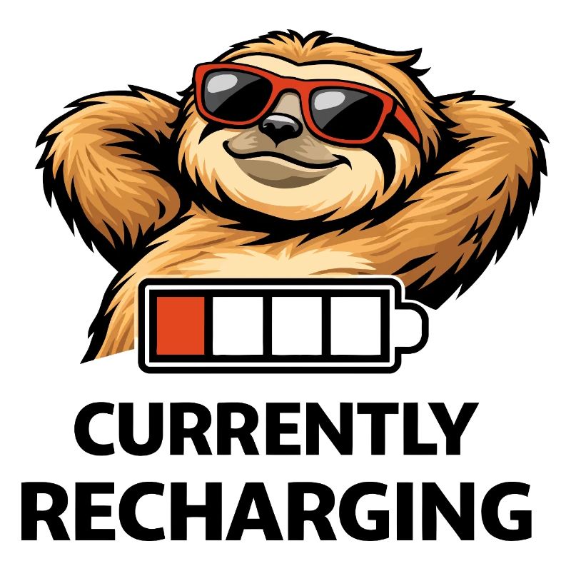 Sloth Chill Battery Tee