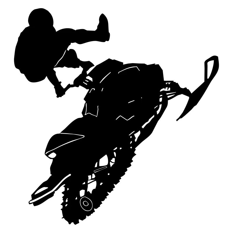 Motoneige pilote Stunts