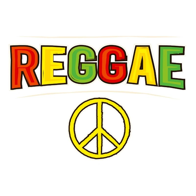 Décor de la pièce de couleurs Reggae Peace