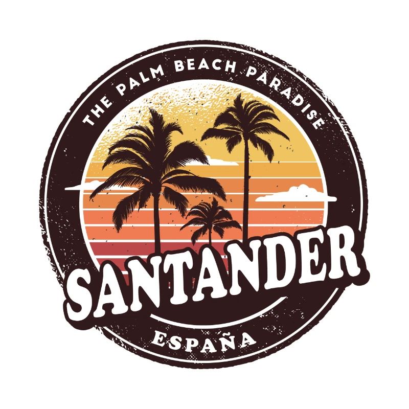 Santander Spanien Vintage Beach Design