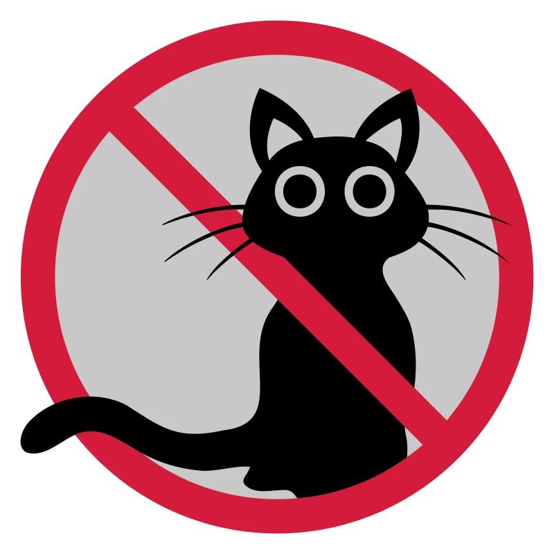 Katze verboten Schild