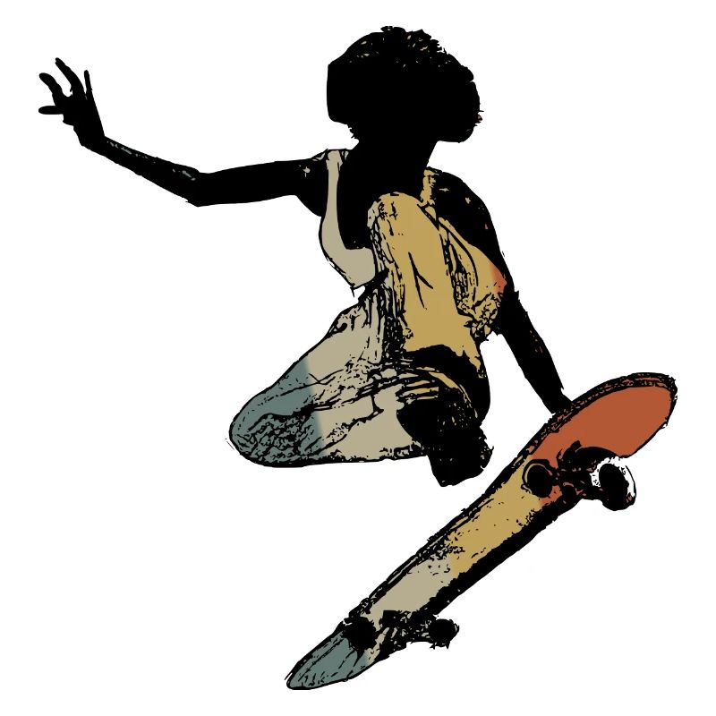 Patineur rétro