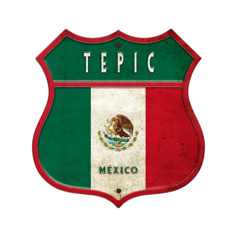 Design du blason de Tepic Mexico