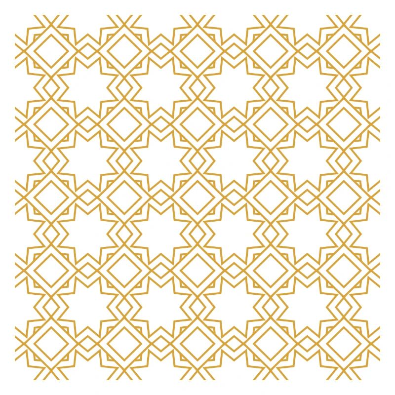 Golden arab islamic pattern