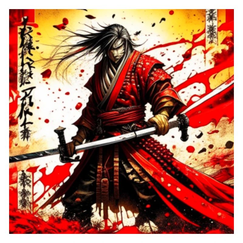 Roter Samurai im Blutsturm