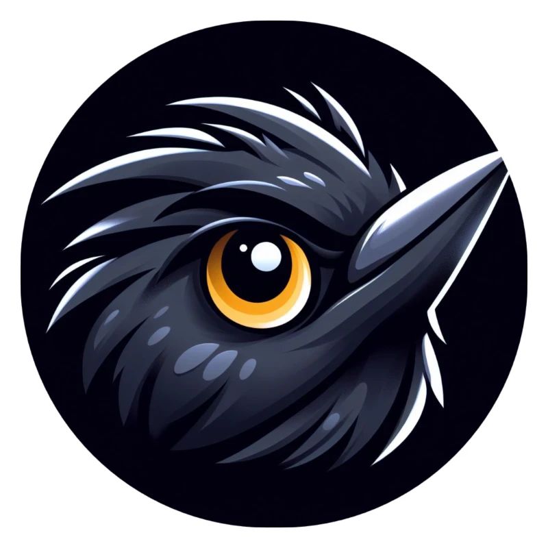 Comic Amsel Vogel
