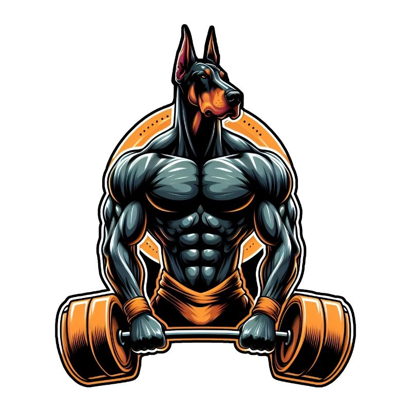 Muskel-Dobermann-Lifter