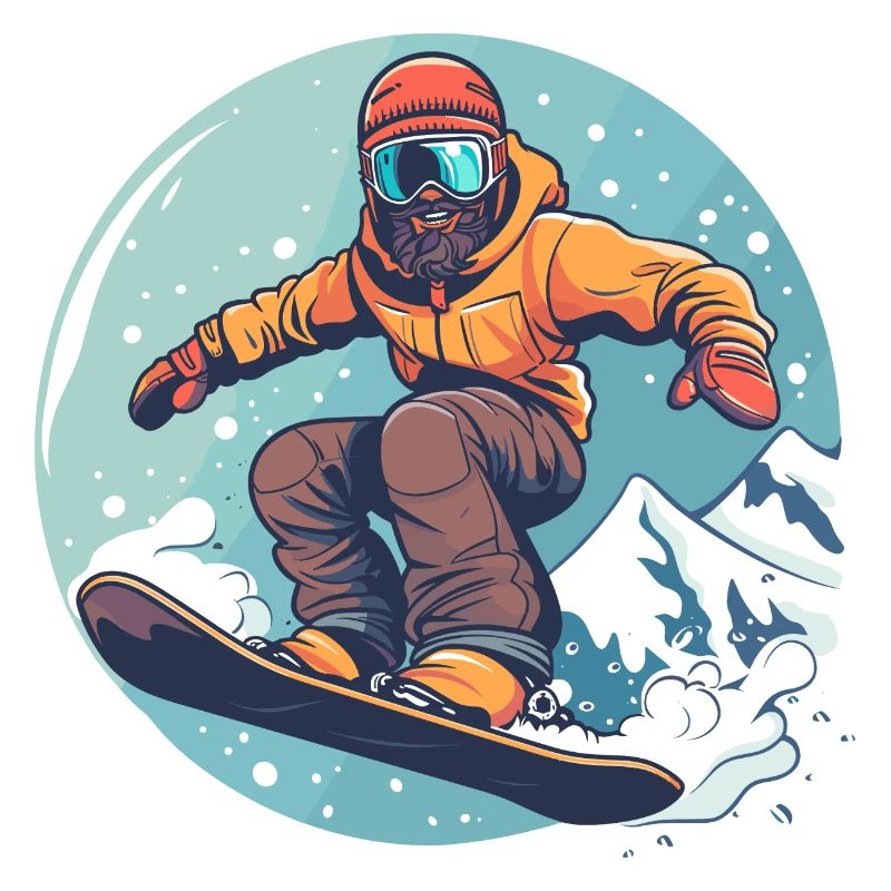 Graphismes de snowboard