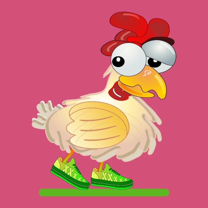 CHICKENS COMIC RUNNING RACE