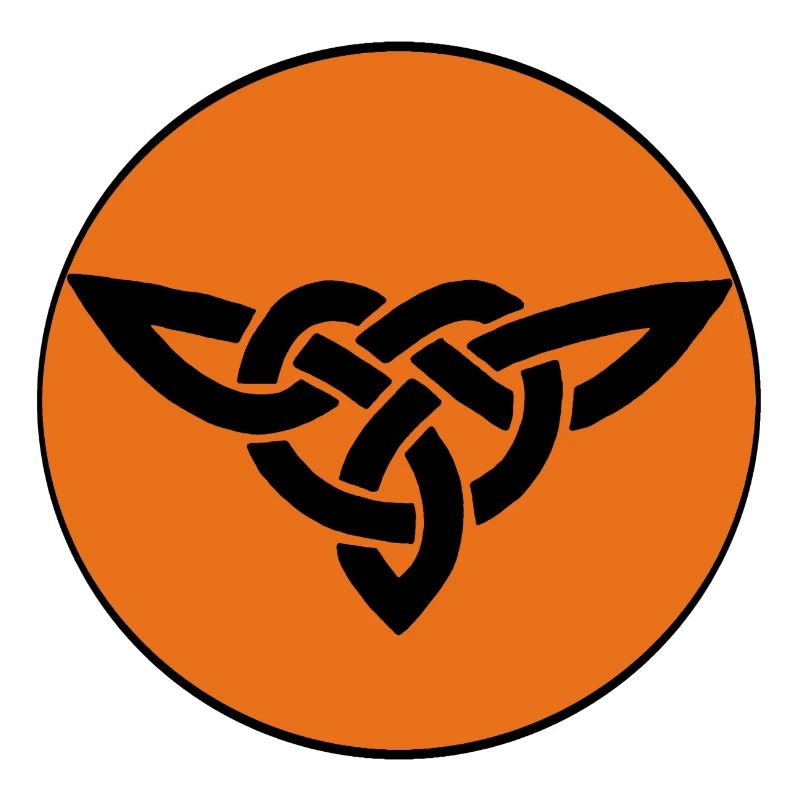 Oiseau celte orange