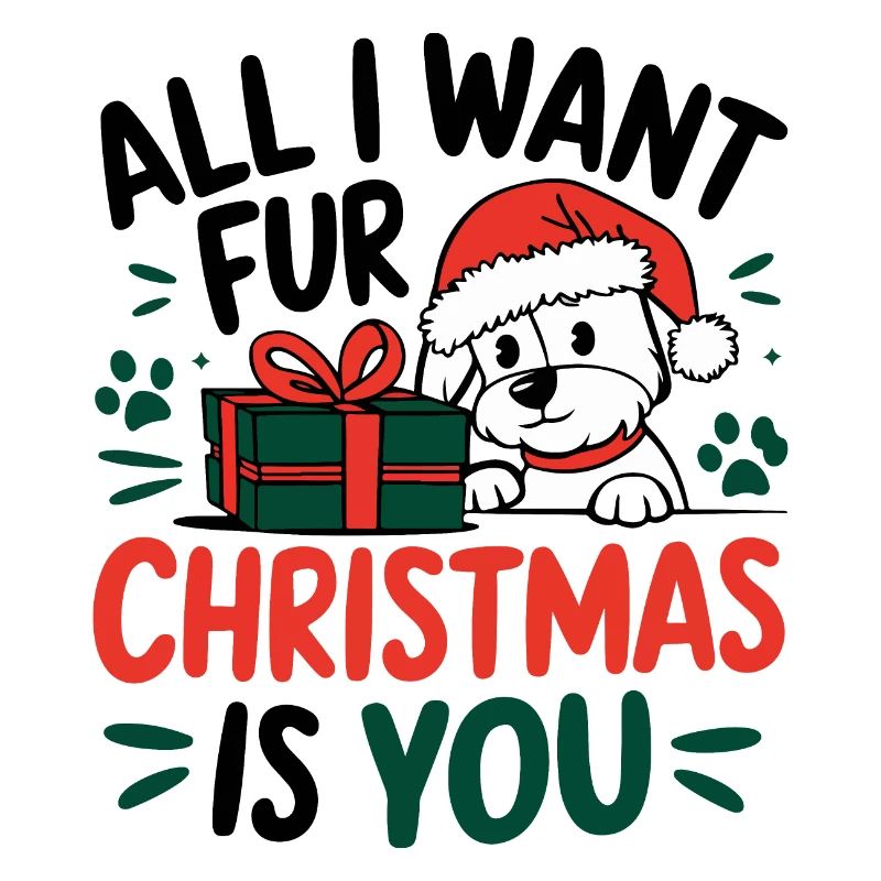 Conception de message de Noël de chiot festif