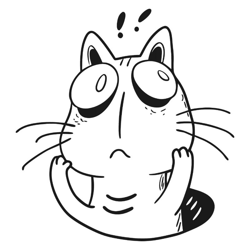 Anxious Cat – Funny Overthinking Kitty