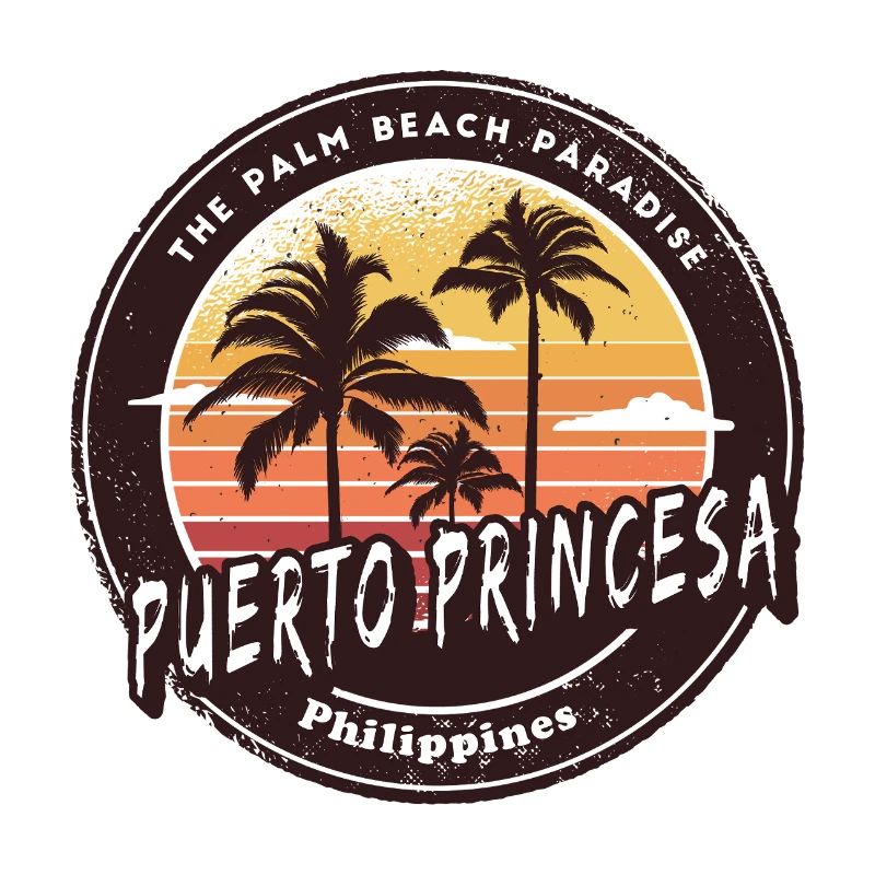 Puerto Princesa Philippines Beach Palm Design