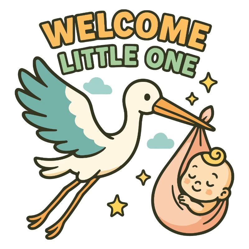 Bénédiction de bébé cigogne - La cigogne apporte bébé