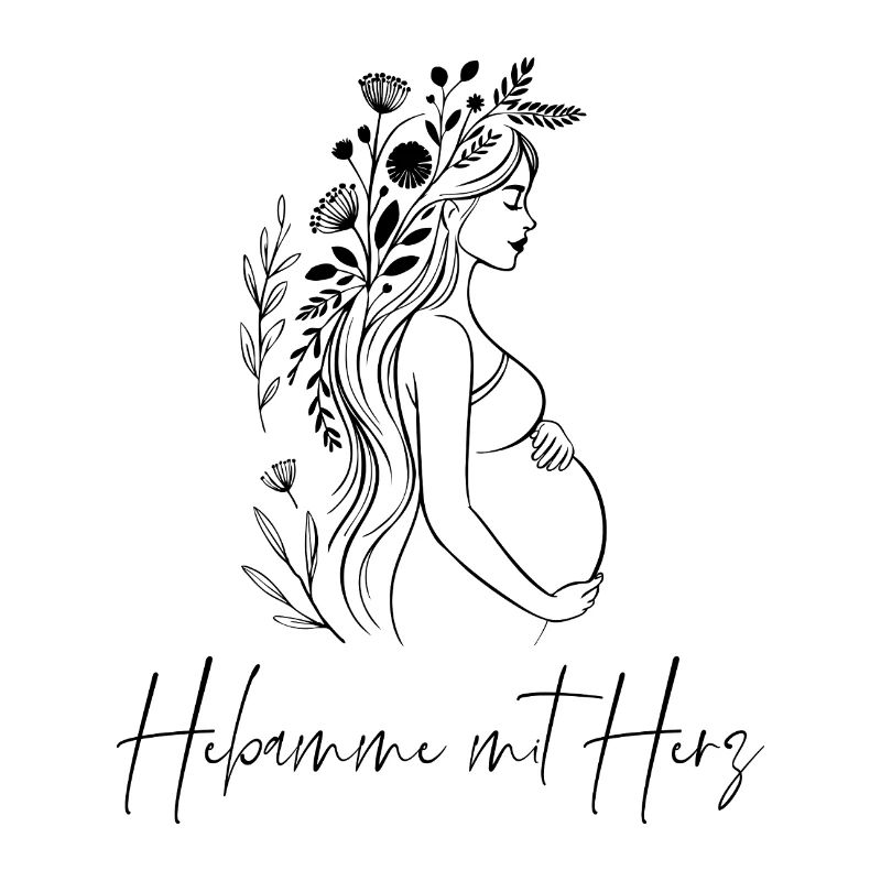 Hebamme mit Herz - Boho, personalisierbar