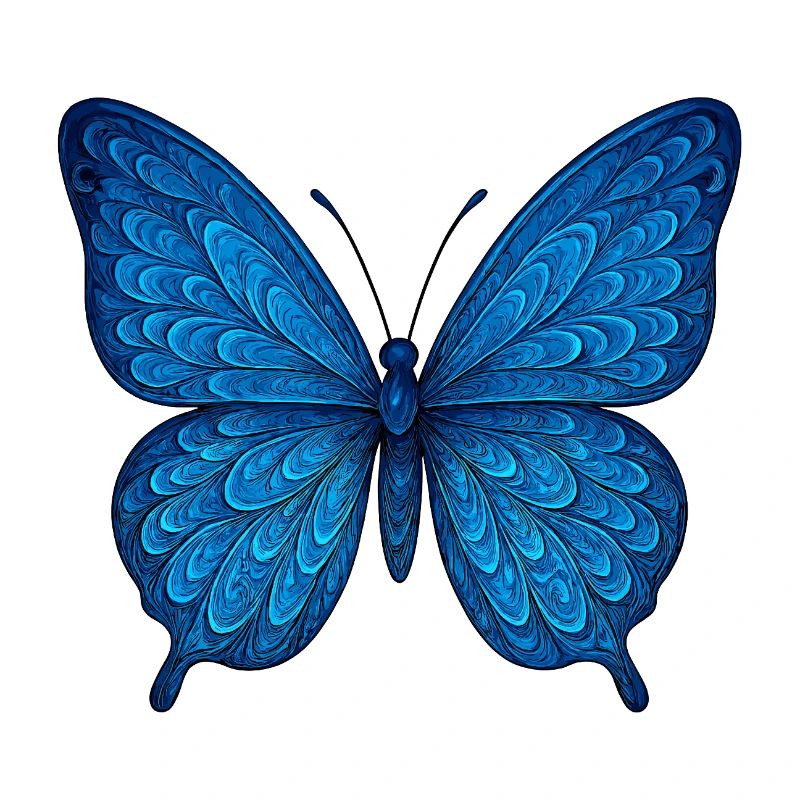Papillon bleu