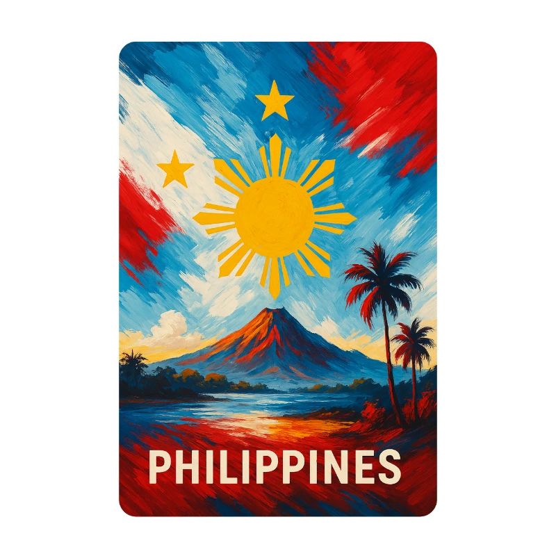 Philippines Landscape Flag Design