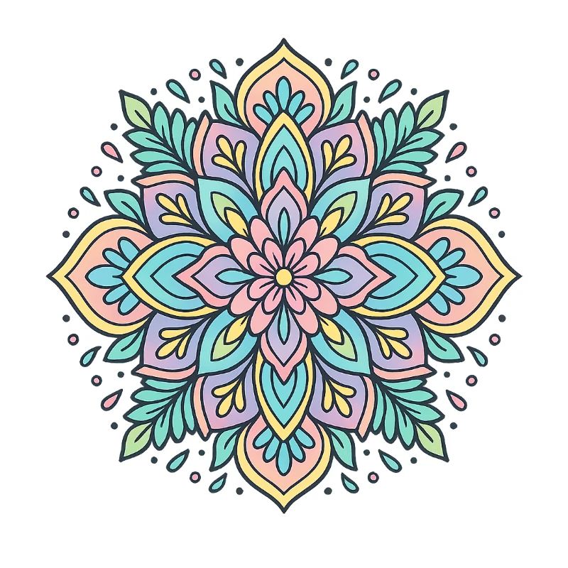 Mandala de fleurs