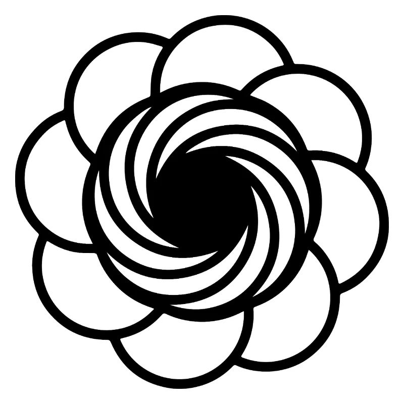 Kosmische Vortex-Blume