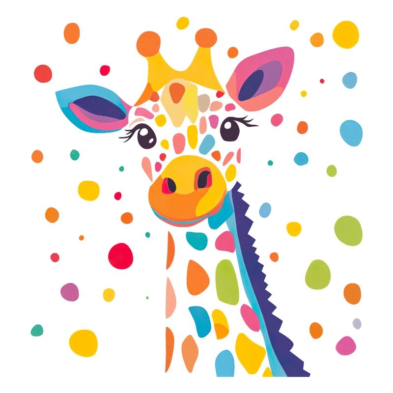 Königliche Giraffe Farbkonfetti