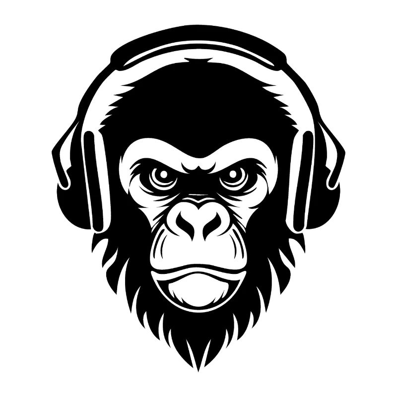 Masked Underground Beat Monkey Head Shirt