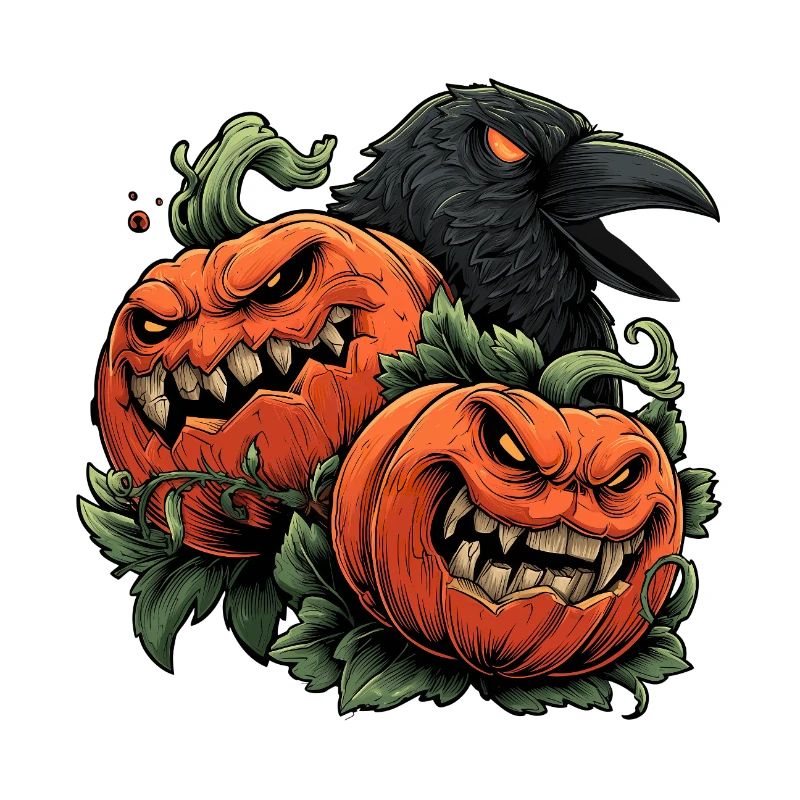 Pumpkin Duo and Crow Night