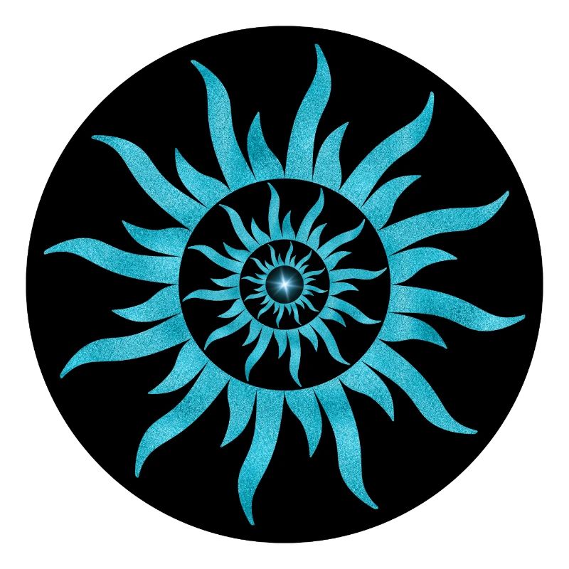 Soleil Spirale Bleu Saphir