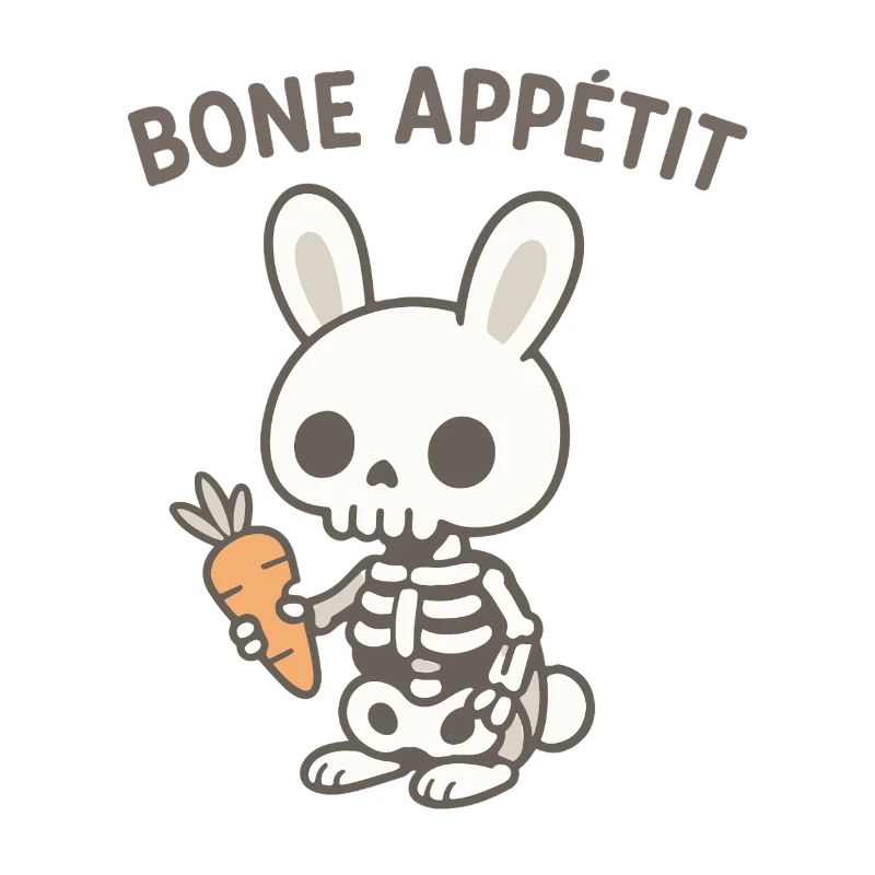 Bone Appetit Skeleton Bunny