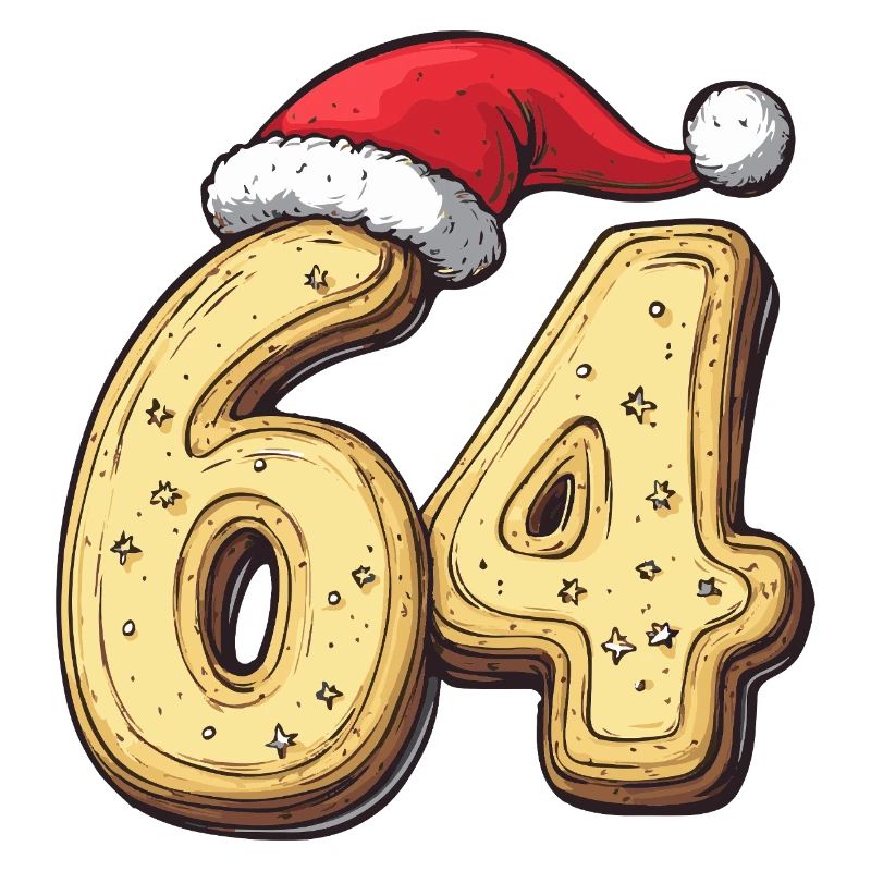 64 chiffres Cookie Noël